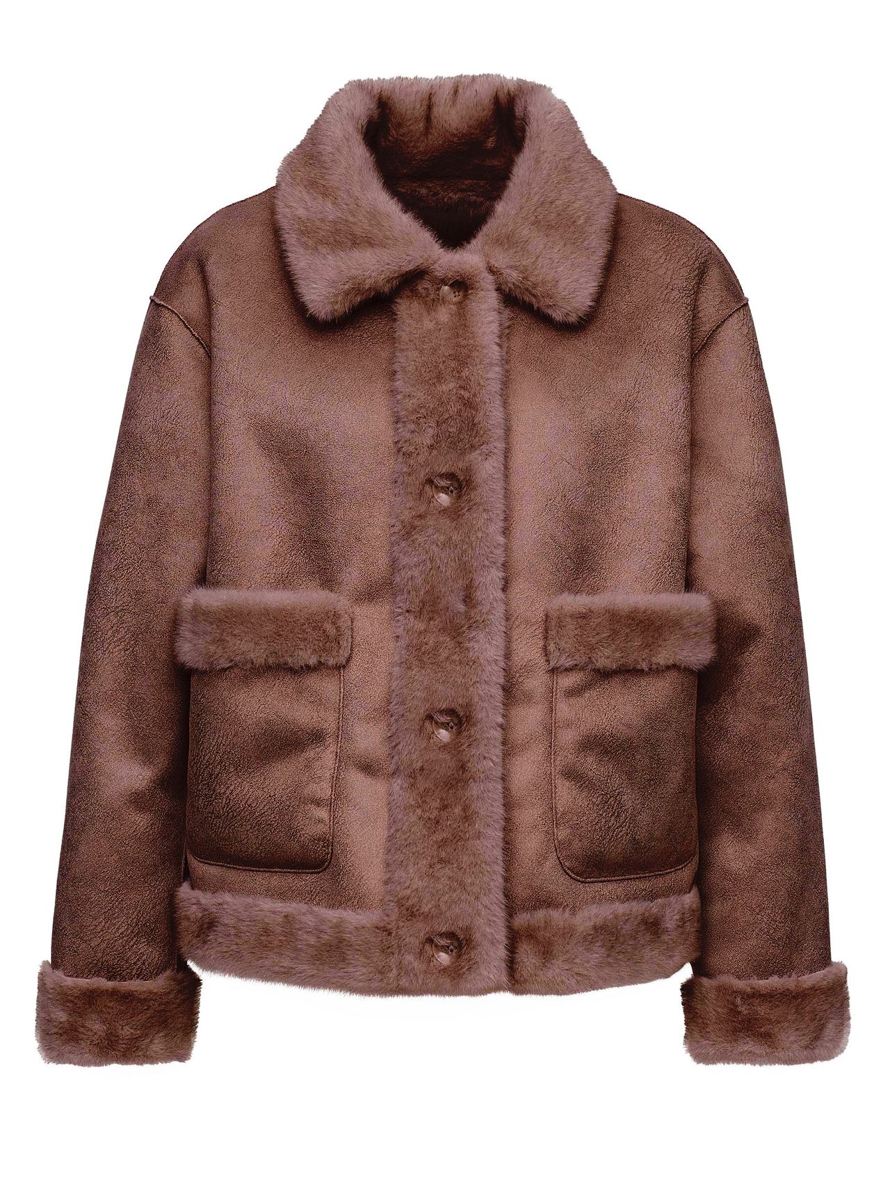 Kunstpelzjacke