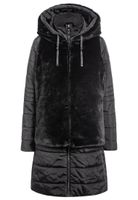 Steppmantel mit Webpelzweste