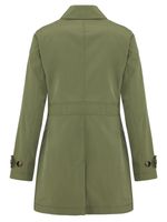 Longtrenchjacke mit Koller