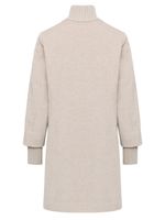 Wollmantel mit Strickdetails