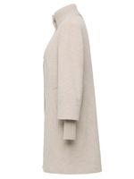 Wollmantel mit Strickdetails